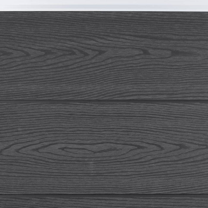 Set panouri pentru gard, gri, 699x186 cm, WPC - WALTI WALTI