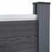 Set panouri pentru gard, gri, 699x186 cm, WPC - WALTI WALTI