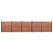 Set panouri pentru gard, maro, 872x186 cm, WPC - WALTI WALTI