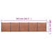 Set panouri pentru gard, maro, 872x186 cm, WPC - WALTI WALTI