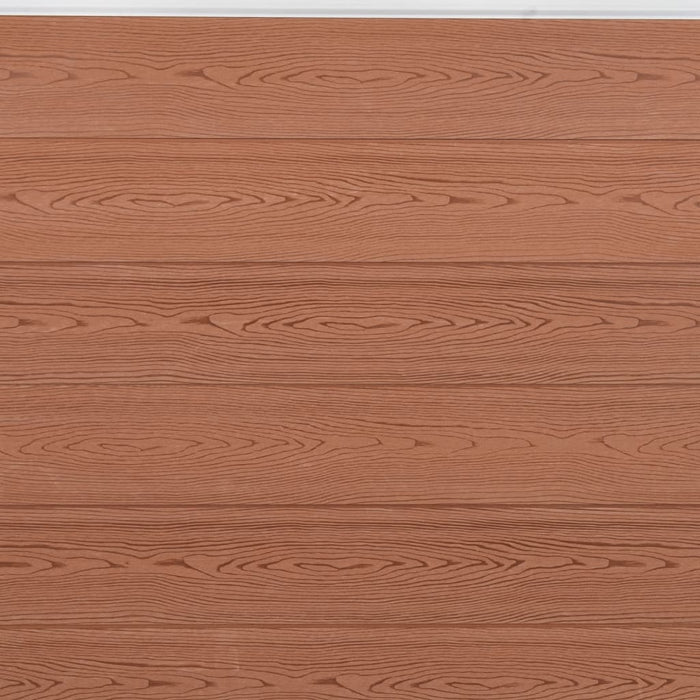 Set panouri pentru gard, maro, 872x186 cm, WPC - WALTI WALTI