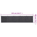 Set panouri pentru gard, gri, 872x186 cm, WPC - WALTI WALTI