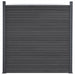 Set panouri pentru gard, gri, 872x186 cm, WPC - WALTI WALTI
