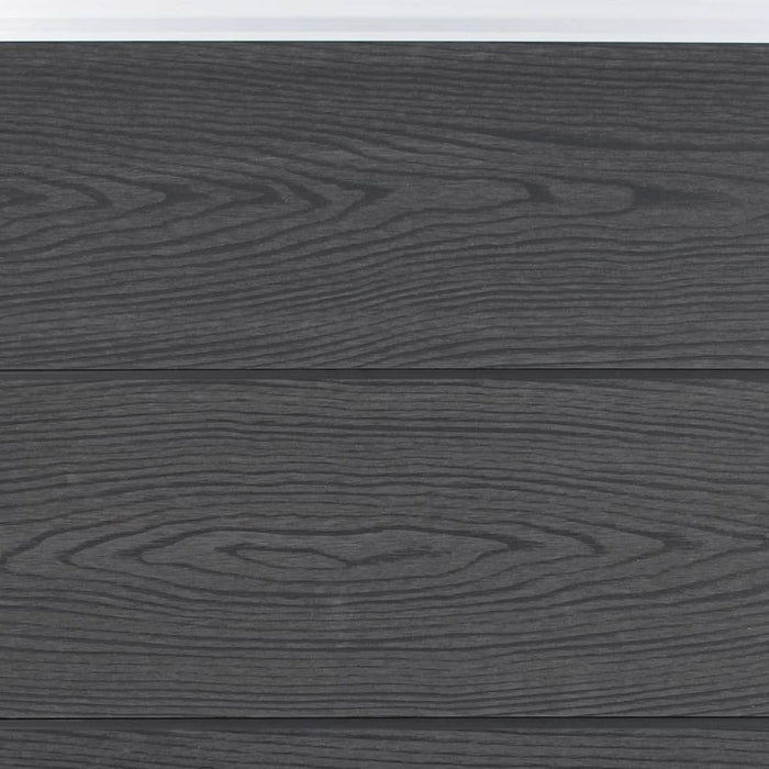 Set panouri pentru gard, gri, 872x186 cm, WPC - WALTI WALTI