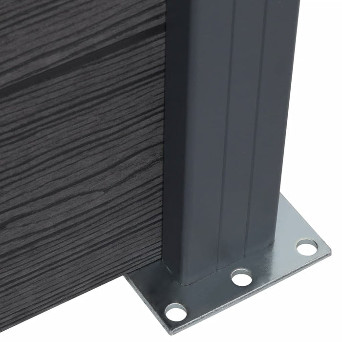 Set panouri pentru gard, gri, 872x186 cm, WPC - WALTI WALTI