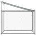 Cușcă de câini cu acoperiș și ușă gri, 2x2x2 m, oțel galvanizat - WALTI WALTI