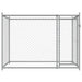 Cușcă pentru câini cu ușă, gri, 2x2x1,5 m, oțel galvanizat - WALTI WALTI