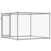 Cușcă pentru câini cu ușă, gri, 2x2x1,5 m, oțel galvanizat - WALTI WALTI
