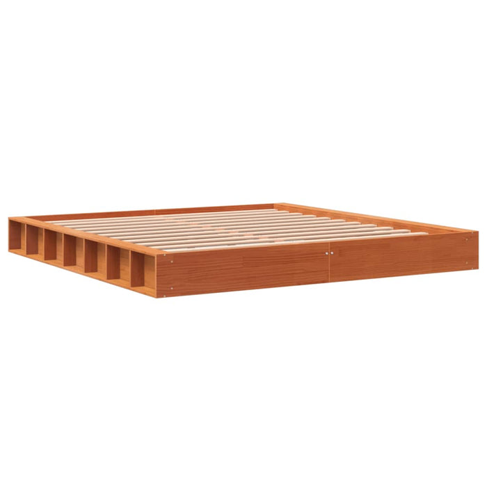 Cadru de pat fără saltea, maro ceruit 180x200 cm lemn masiv pin - WALTI WALTI
