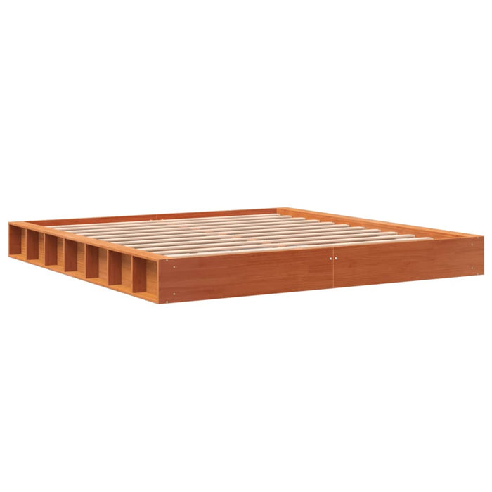 Cadru de pat fără saltea, maro ceruit 180x200 cm lemn masiv pin - WALTI WALTI