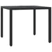 Set mobilier de grădină cu perne, 5 piese, negru, poliratan - WALTI WALTI