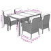 Set mobilier de grădină cu perne, 5 piese, negru, poliratan - WALTI WALTI