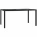 Set mobilier de grădină cu perne, 5 piese, negru, poliratan - WALTI WALTI