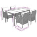 Set mobilier de grădină cu perne, 5 piese, negru, poliratan - WALTI WALTI
