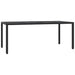 Set mobilier de grădină cu perne, 7 piese, negru, poliratan - WALTI WALTI