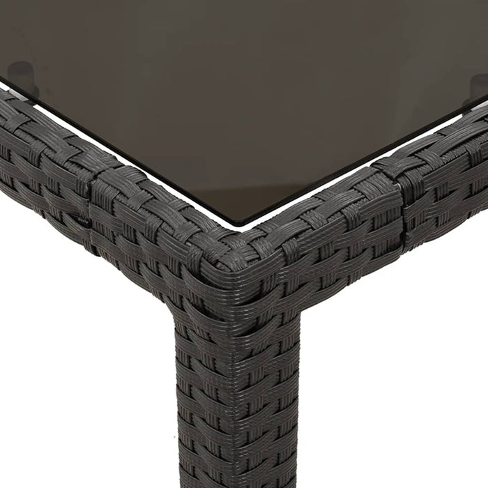 Set mobilier de grădină cu perne, 7 piese, negru, poliratan - WALTI WALTI