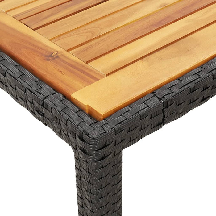 Set mobilier de grădină cu perne, 3 piese, negru, poliratan - WALTI WALTI