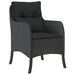 Set mobilier de grădină cu perne, 7 piese, negru, poliratan - WALTI WALTI