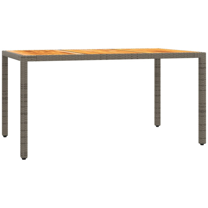 Set mobilier de grădină cu perne, 5 piese, gri, poliratan WALTI