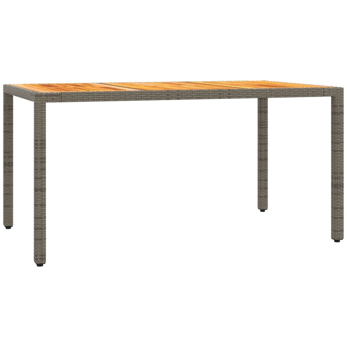 Set mobilier de grădină cu perne, 7 piese, gri, poliratan WALTI