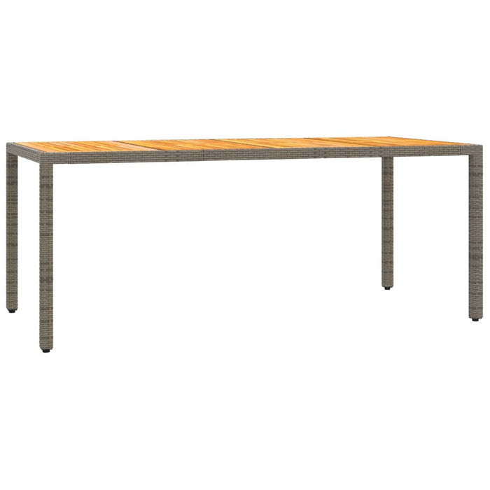 Set mobilier de grădină cu perne, 7 piese, gri, poliratan WALTI