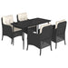 Set mobilier de grădină cu perne, 5 piese, negru, poliratan - WALTI WALTI