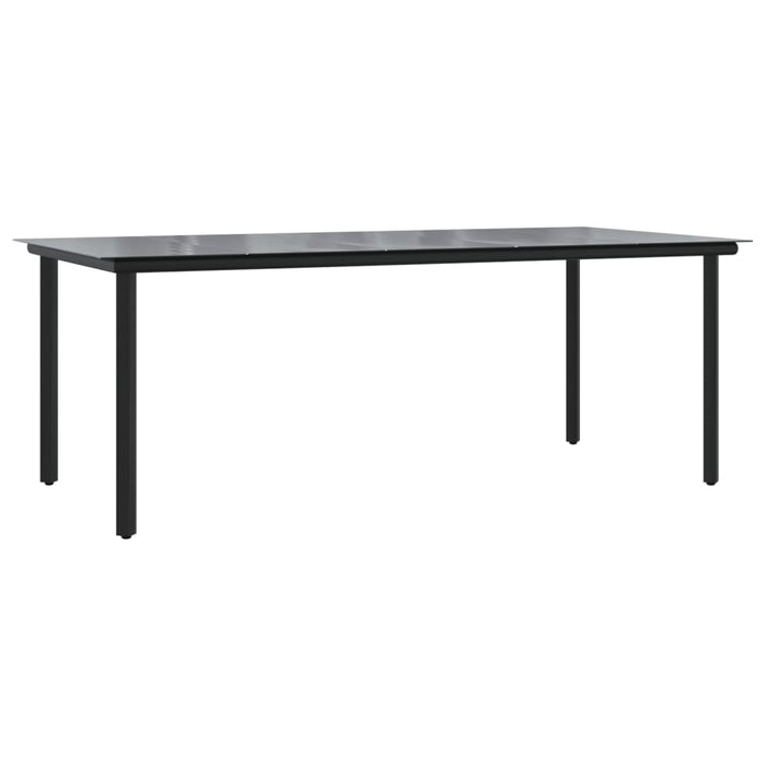 Set mobilier de grădină cu perne, 9 piese, negru, poliratan - WALTI WALTI
