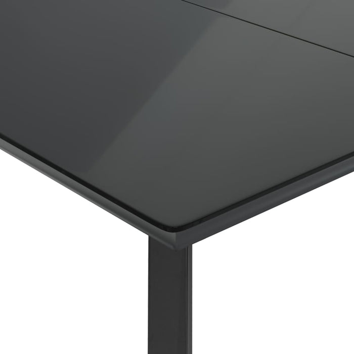 Set mobilier de grădină cu perne, 5 piese, negru, poliratan - WALTI WALTI