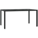 Set mobilier de grădină cu perne, 5 piese, negru, poliratan - WALTI WALTI