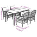 Set mobilier de grădină cu perne, 5 piese, negru, poliratan - WALTI WALTI