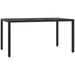 Set mobilier de grădină cu perne, 7 piese, negru, poliratan - WALTI WALTI
