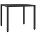 Set bistro cu perne, 3 piese, negru, poliratan - WALTI WALTI