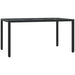 Set mobilier de grădină cu perne, 5 piese, negru, poliratan - WALTI WALTI