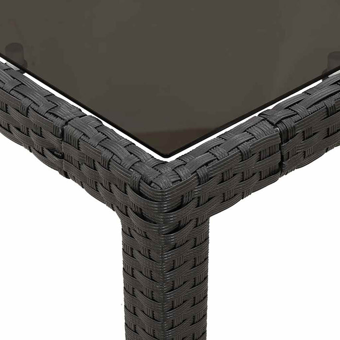 Set mobilier de grădină cu perne, 5 piese, negru, poliratan - WALTI WALTI