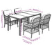 Set mobilier de grădină cu perne, 5 piese, negru, poliratan - WALTI WALTI