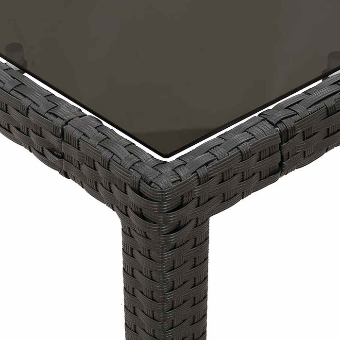 Set mobilier de grădină cu perne, 7 piese, negru, poliratan - WALTI WALTI