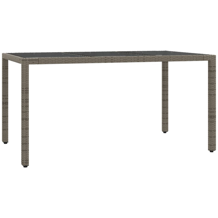 Set mobilier de grădină cu perne, 5 piese, gri, poliratan - WALTI WALTI