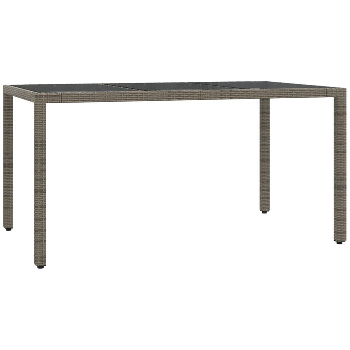 Set mobilier de grădină cu perne, 7 piese, gri, poliratan WALTI