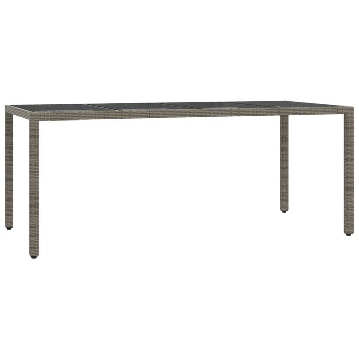 Set mobilier de grădină cu perne, 7 piese, gri, poliratan - WALTI WALTI