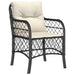 Set mobilier de grădină cu perne, 5 piese, negru, poliratan - WALTI WALTI