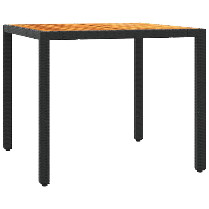 Set mobilier de grădină cu perne, 5 piese, negru, poliratan - WALTI WALTI