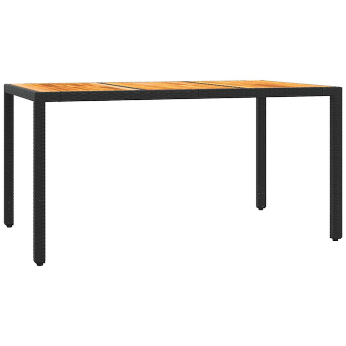 Set mobilier de grădină cu perne, 7 piese, negru, poliratan WALTI
