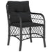 Set mobilier de grădină cu perne, 7 piese, negru, poliratan - WALTI WALTI