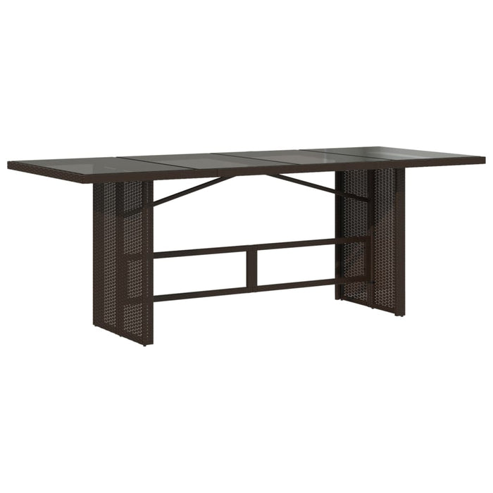 Set mobilier de grădină cu perne, 7 piese, maro, poliratan WALTI