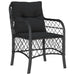 Set mobilier de grădină cu perne, 7 piese, negru, poliratan - WALTI WALTI