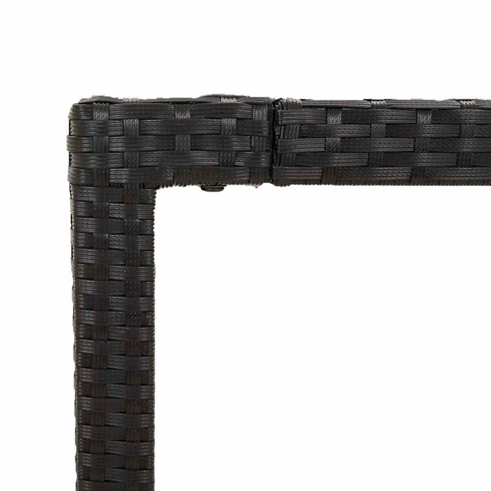 Set mobilier de grădină cu perne, 5 piese, negru, poliratan - WALTI WALTI