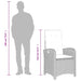 Set mobilier de grădină cu perne, 7 piese, negru, poliratan - WALTI WALTI