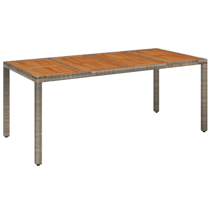 Set mobilier de grădină cu perne, 7 piese, gri, poliratan WALTI