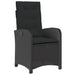 Set mobilier de grădină cu perne, 9 piese, negru, poliratan - WALTI WALTI