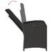 Set mobilier de grădină cu perne, 9 piese, negru, poliratan - WALTI WALTI